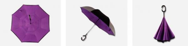 Обратный ветрозащитный зонт UP-brella — фото 2